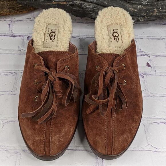 UGG Molly Lace-Up Mules Clogs - Picture 2 of 8